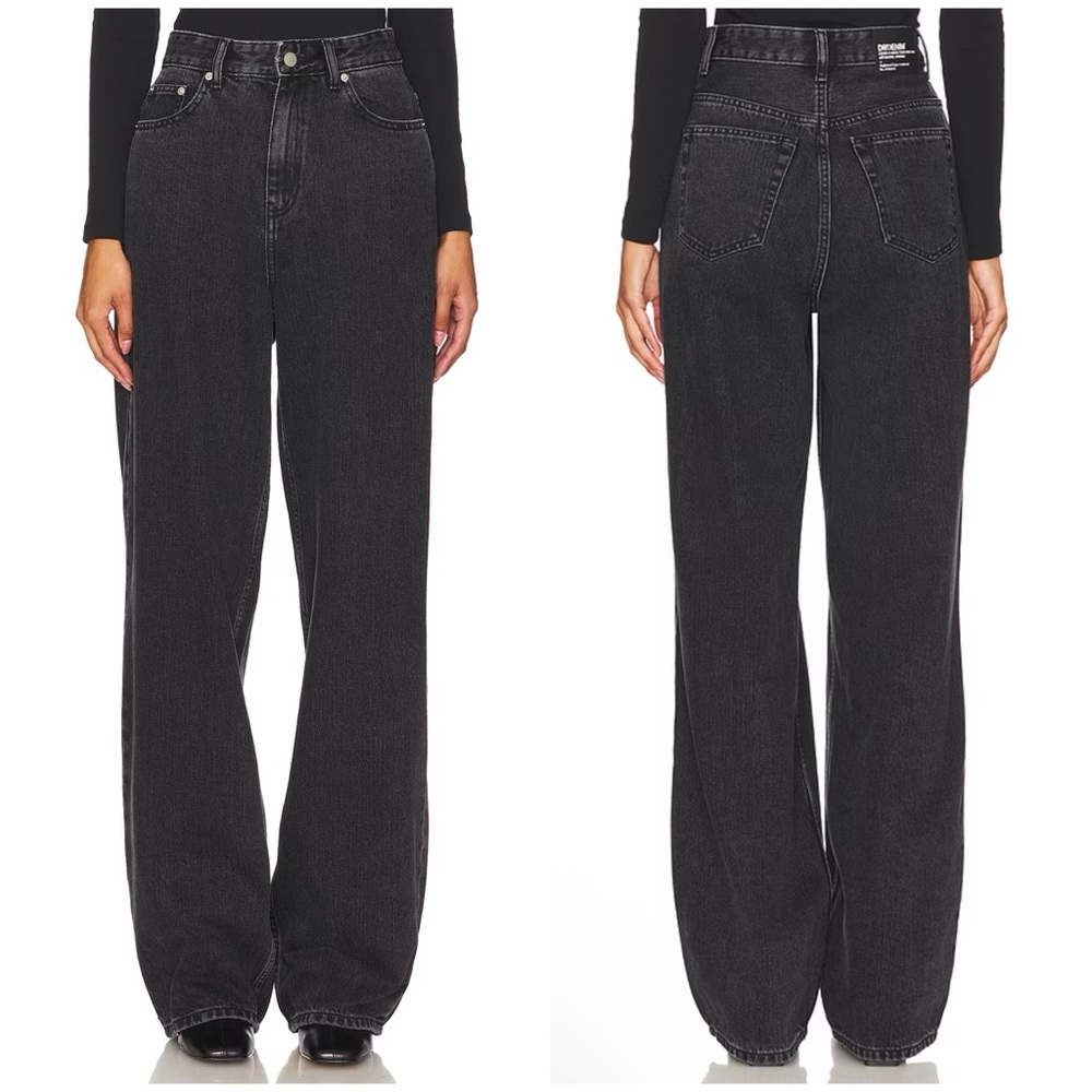 Dr. Denim Donna Wide Leg in Retro Black Size 26